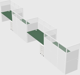 Rectangular cubicles