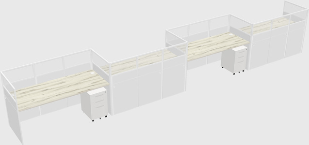 Rectangular cubicles