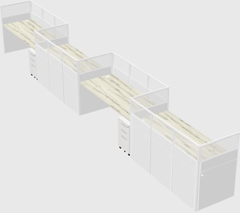 Rectangular cubicles