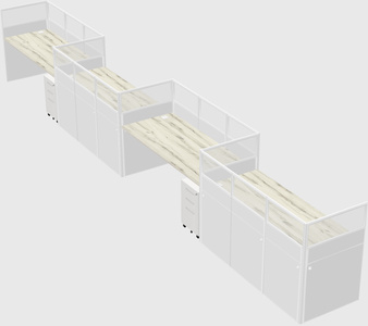Rectangular cubicles