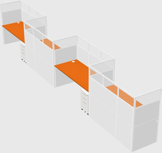 Rectangular cubicles