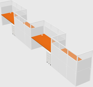 Rectangular cubicles