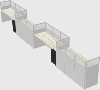 Rectangular cubicles