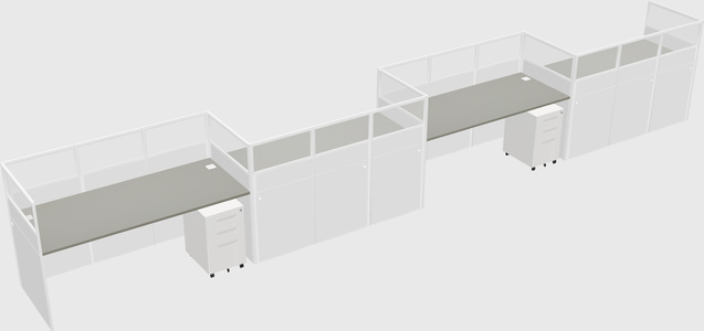Rectangular cubicles