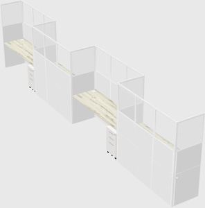Rectangular cubicles