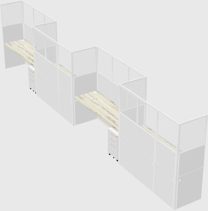 Rectangular cubicles