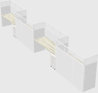 Rectangular cubicles