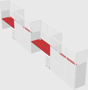 Rectangular cubicles
