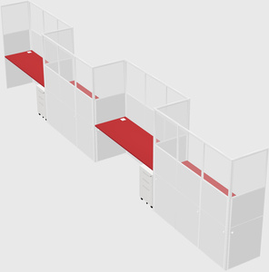 Rectangular cubicles