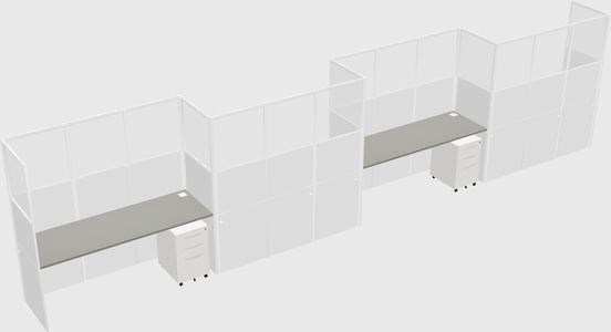 Rectangular cubicles