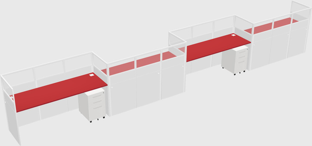 Rectangular cubicles