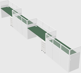 Rectangular cubicles
