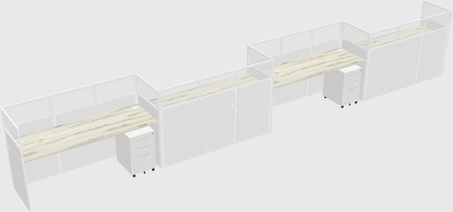 Rectangular cubicles