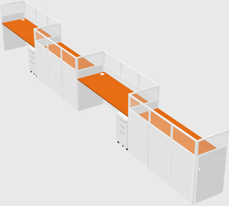 Rectangular cubicles