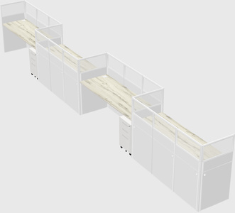 Rectangular cubicles