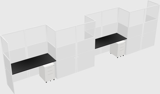 Cabines rectangulaires
