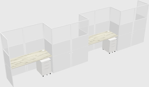 Rectangular cubicles