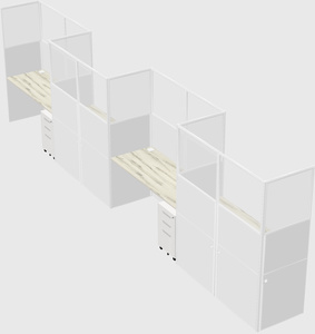 Rectangular cubicles