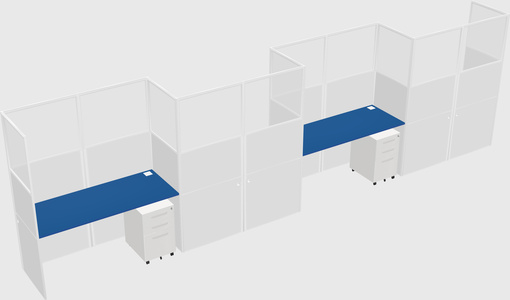 Rectangular cubicles