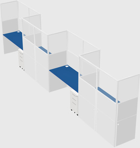 Rectangular cubicles