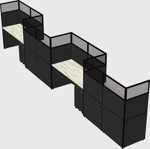 Rectangular cubicles