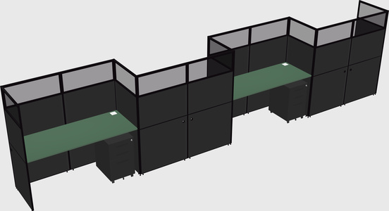 Rectangular cubicles