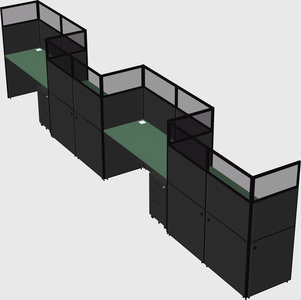 Rectangular cubicles