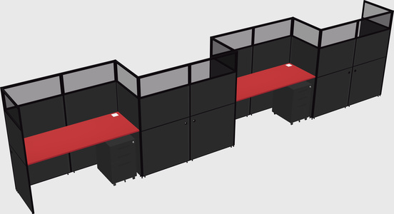 Rectangular cubicles