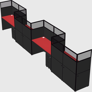 Rectangular cubicles