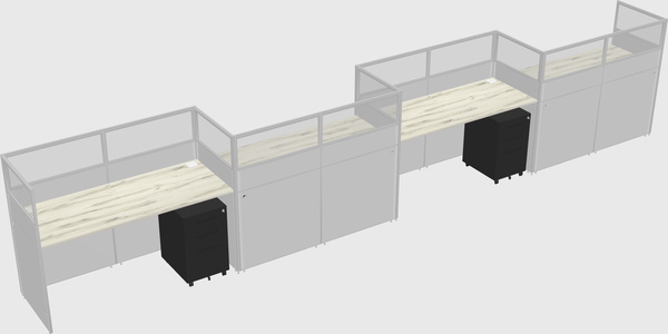 Rectangular cubicles