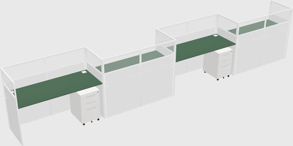 Rectangular cubicles