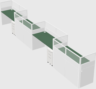 Rectangular cubicles