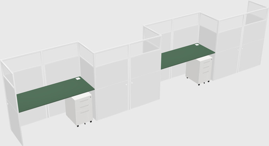 Rectangular cubicles