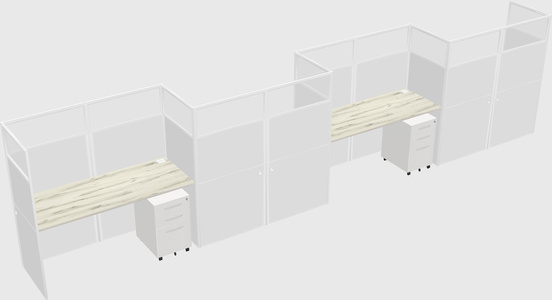 Rectangular cubicles