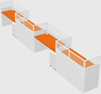 Rectangular cubicles
