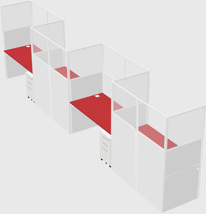 Rectangular cubicles