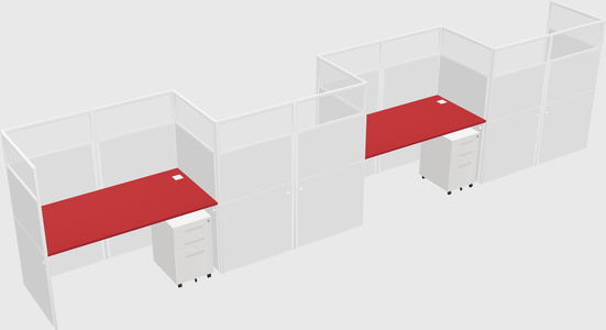 Rectangular cubicles