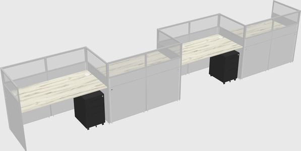 Rectangular cubicles