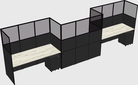 Rectangular cubicles
