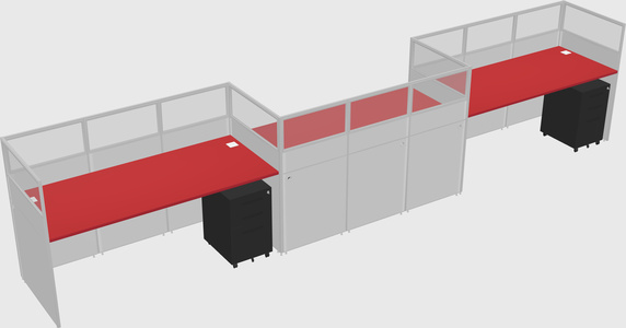 Rectangular cubicles