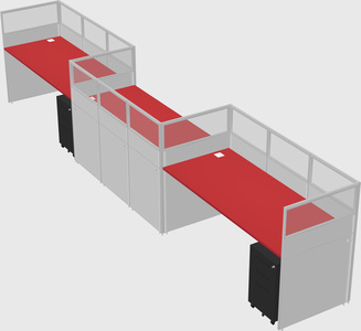 Rectangular cubicles