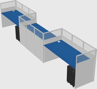 Rectangular cubicles