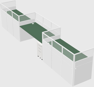 Rectangular cubicles