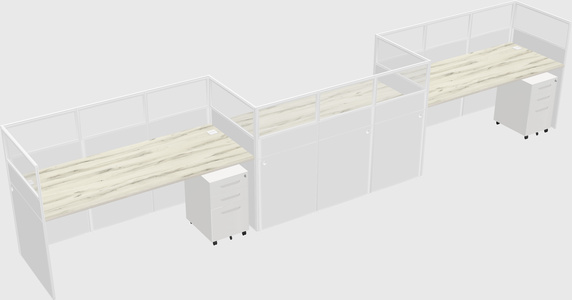 Rectangular cubicles