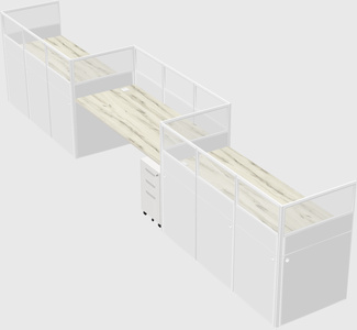 Rectangular cubicles