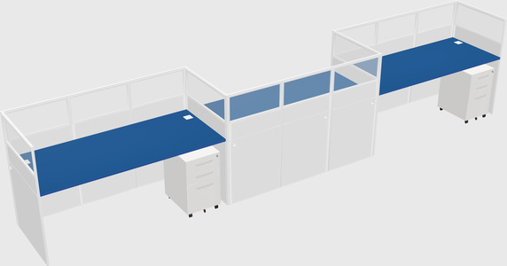 Rectangular cubicles
