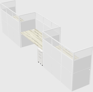 Rectangular cubicles