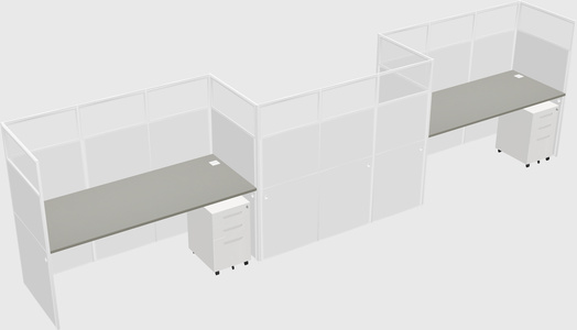 Rectangular cubicles