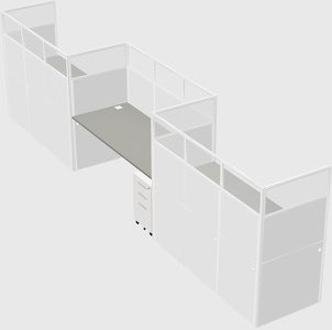 Rectangular cubicles