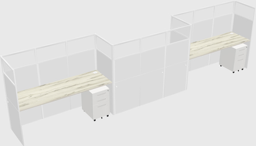 Rectangular cubicles